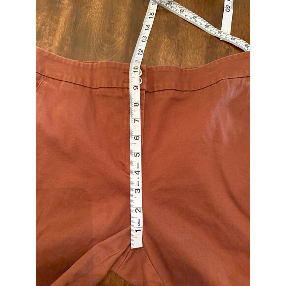 Additions by Chico’s Women’s Rust Orange Brown Cuffed Casual Capri Pants 0.5 (S) - Picture 8 of 9